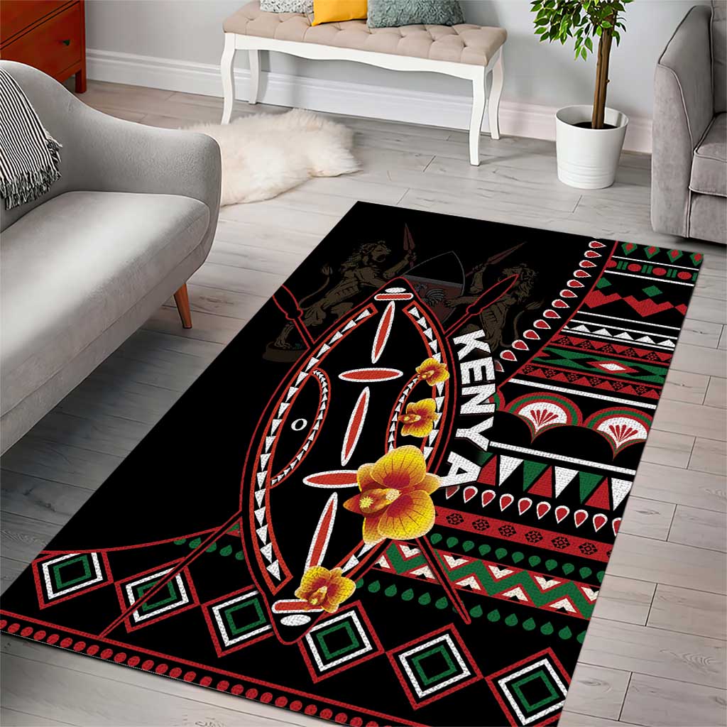 Kenya Area Rug Jamhuri Day, Kenya Shield LT01