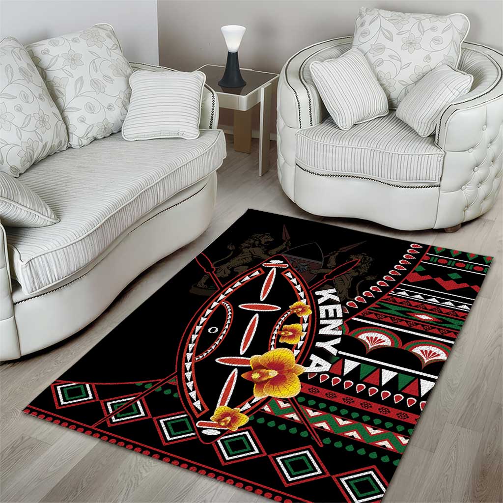 Kenya Area Rug Jamhuri Day, Kenya Shield LT01