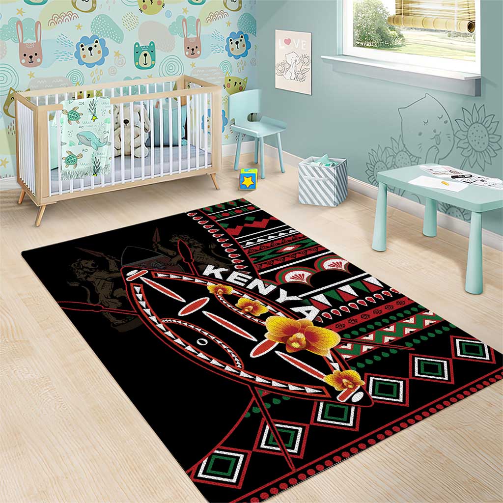 Kenya Area Rug Jamhuri Day, Kenya Shield LT01