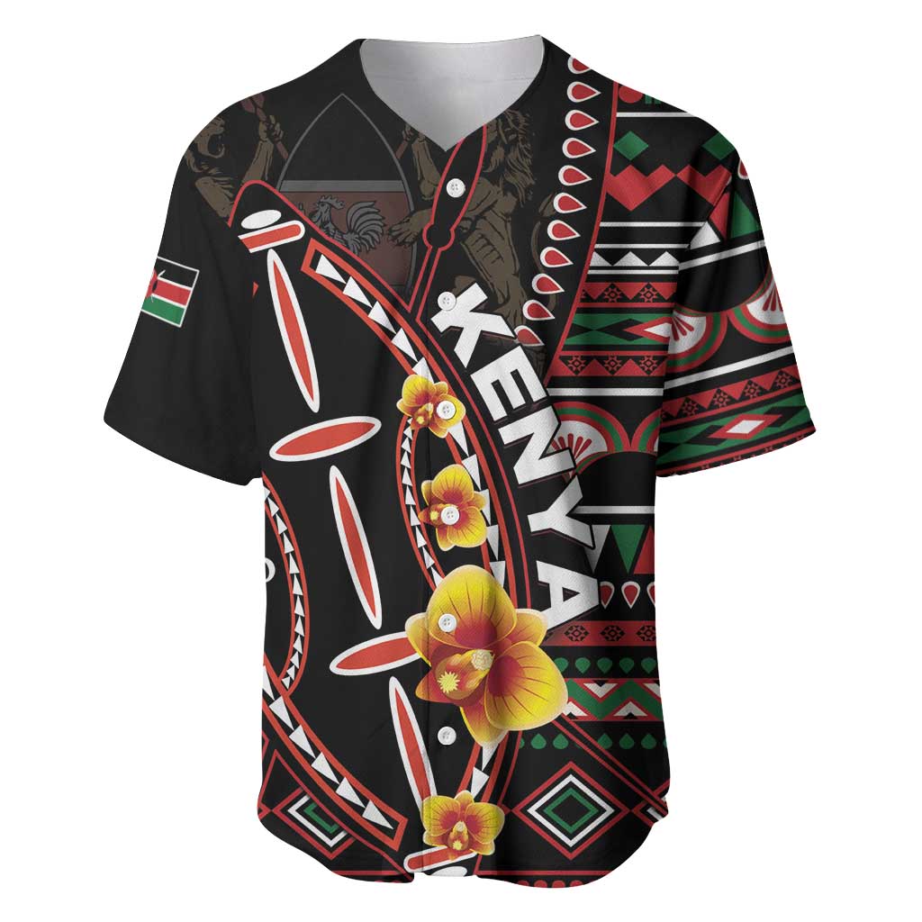 Personalized Kenya Baseball Jersey Jamhuri Day, Kenya Shield LT01