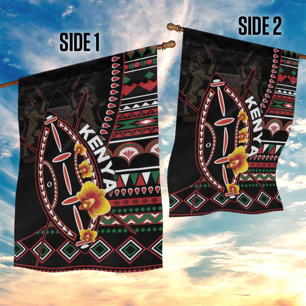 Kenya Garden Flag Jamhuri Day, Kenya Shield LT01