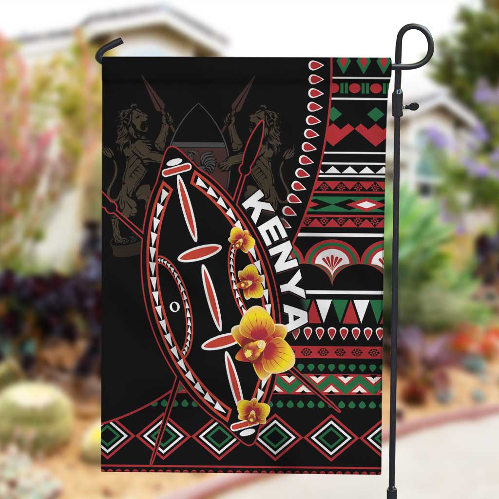 Kenya Garden Flag Jamhuri Day, Kenya Shield LT01