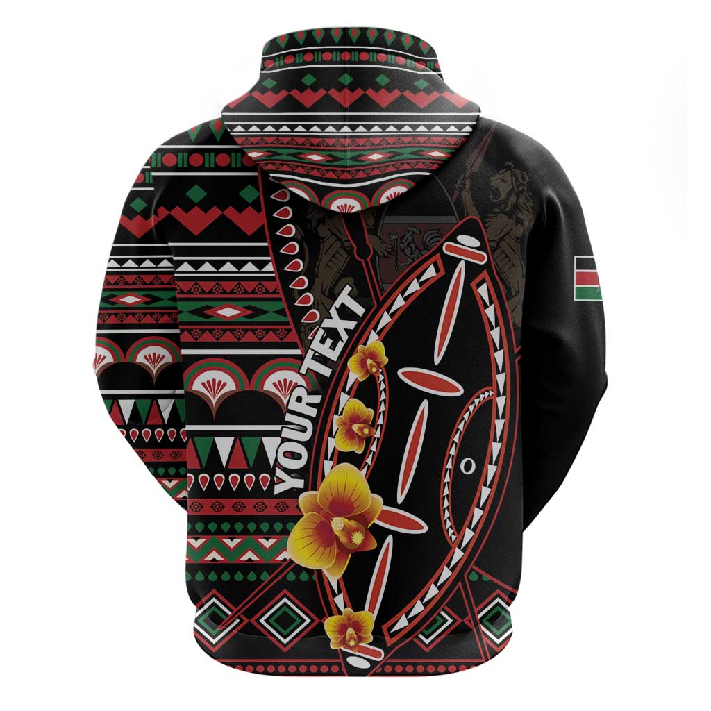 Personalized Kenya Hoodie Jamhuri ya Kenya Shield LT01