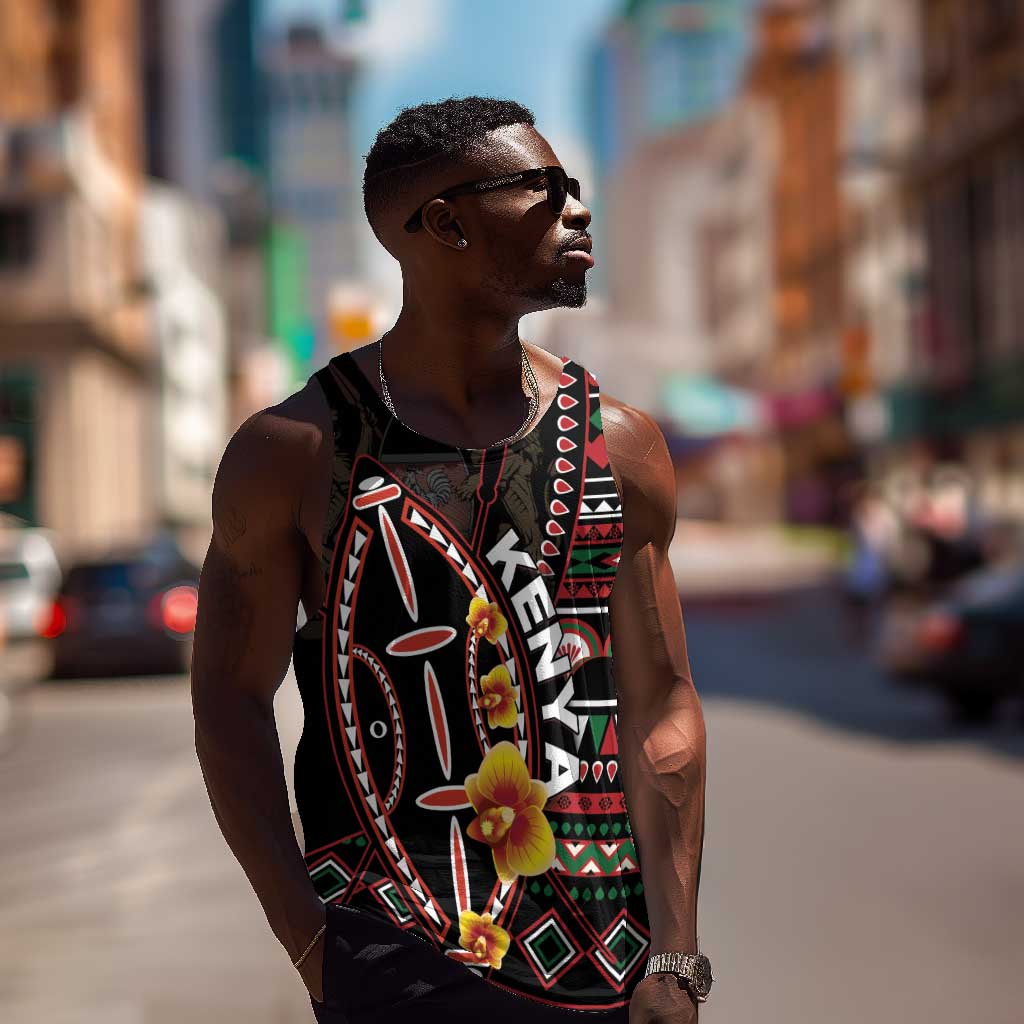 Personalized Kenya Men Tank Top Jamhuri Day, Kenya Shield LT01
