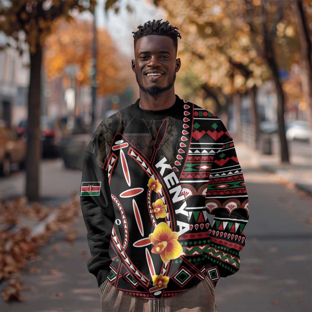 Personalized Kenya Sweatshirt Jamhuri Day, Kenya Shield LT01