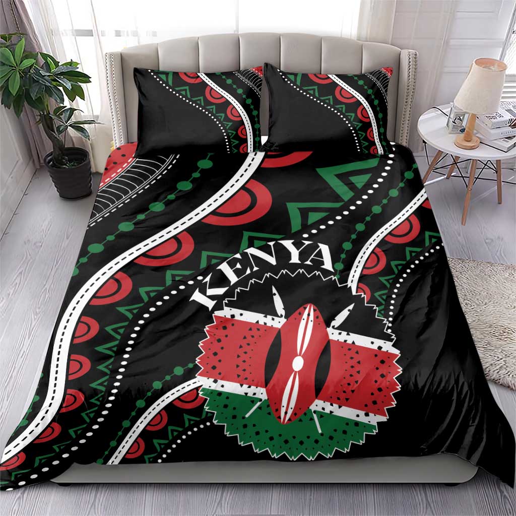 Kenya Bedding Set Harambee African Pattern - Coat of Arms Design LT01