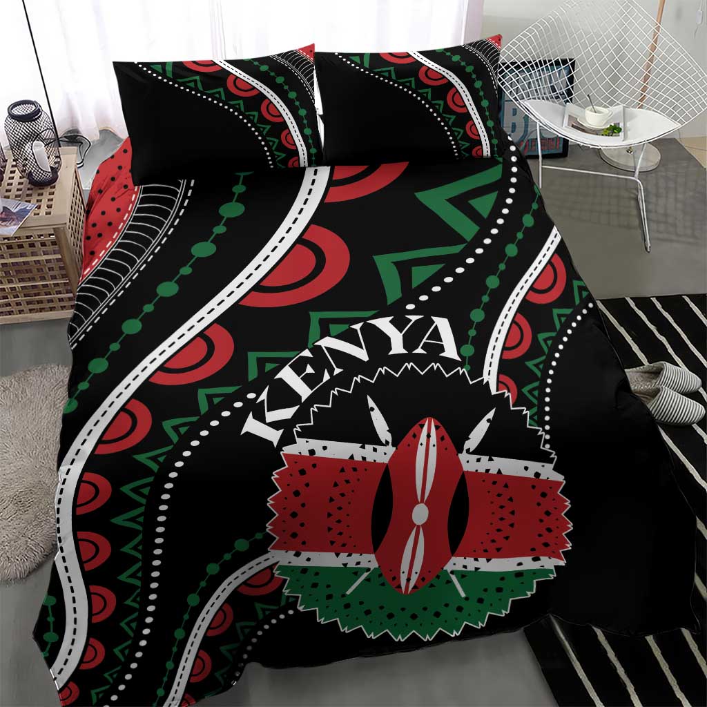 Kenya Bedding Set Harambee African Pattern - Coat of Arms Design LT01