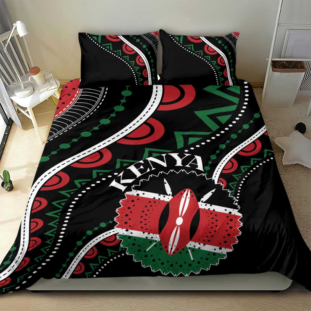 Kenya Bedding Set Harambee African Pattern - Coat of Arms Design LT01