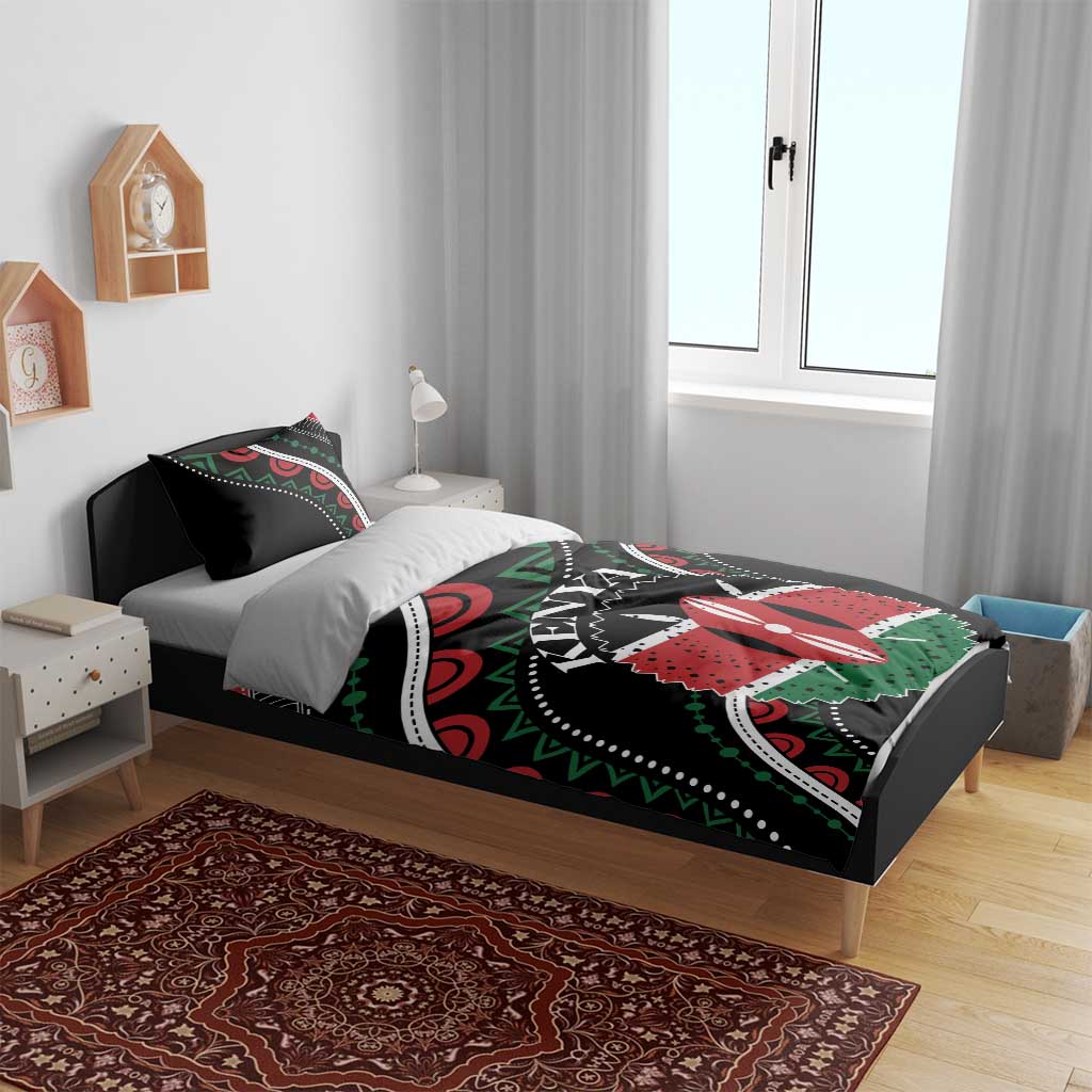 Kenya Bedding Set Harambee African Pattern - Coat of Arms Design LT01