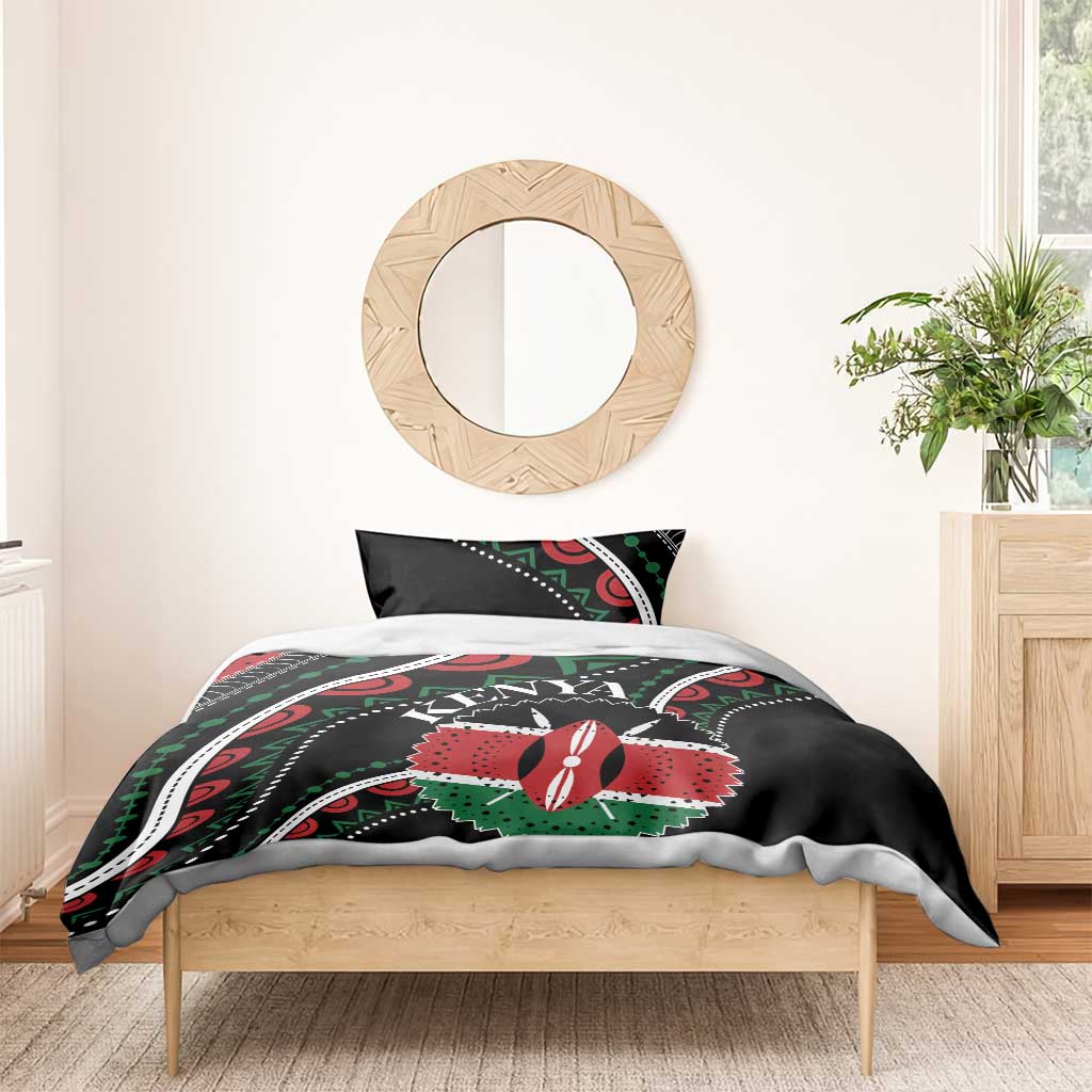 Kenya Bedding Set Harambee African Pattern - Coat of Arms Design LT01
