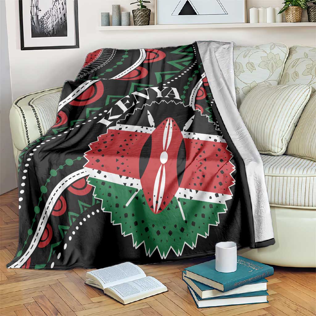 Kenya Blanket Harambee African Pattern - Coat of Arms Design LT01