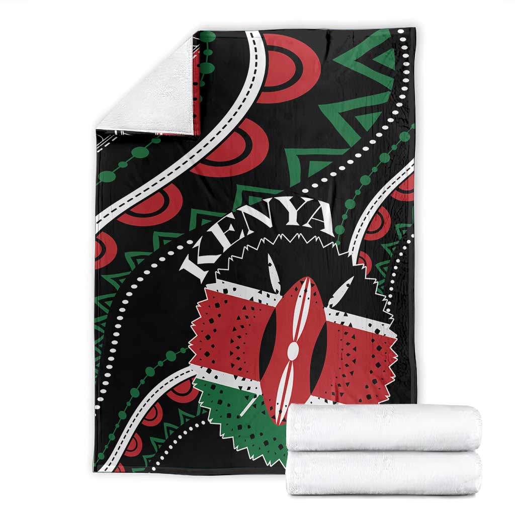 Kenya Blanket Harambee African Pattern - Coat of Arms Design LT01
