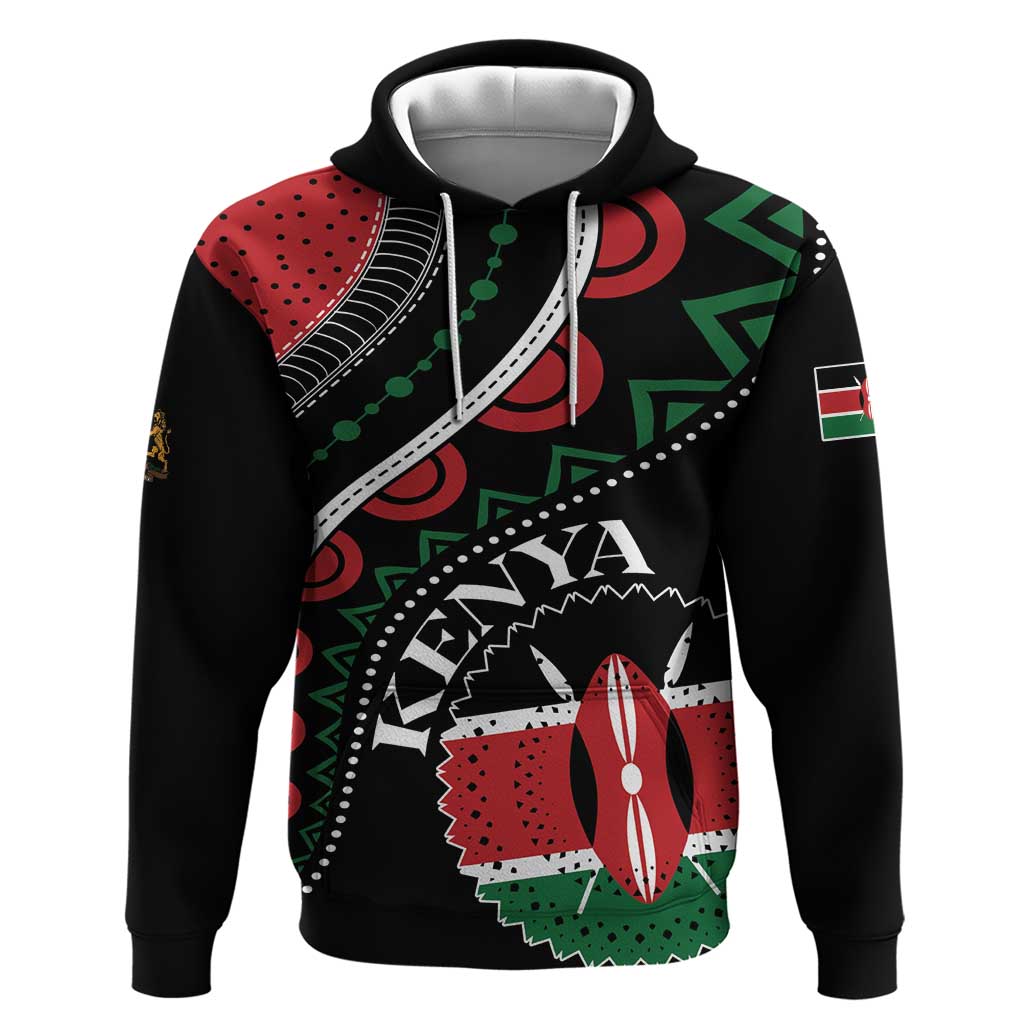 Personalized Kenya Hoodie Harambee African Pattern LT01