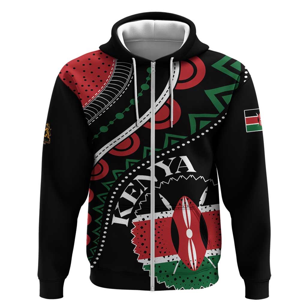 Personalized Kenya Hoodie Harambee African Pattern LT01