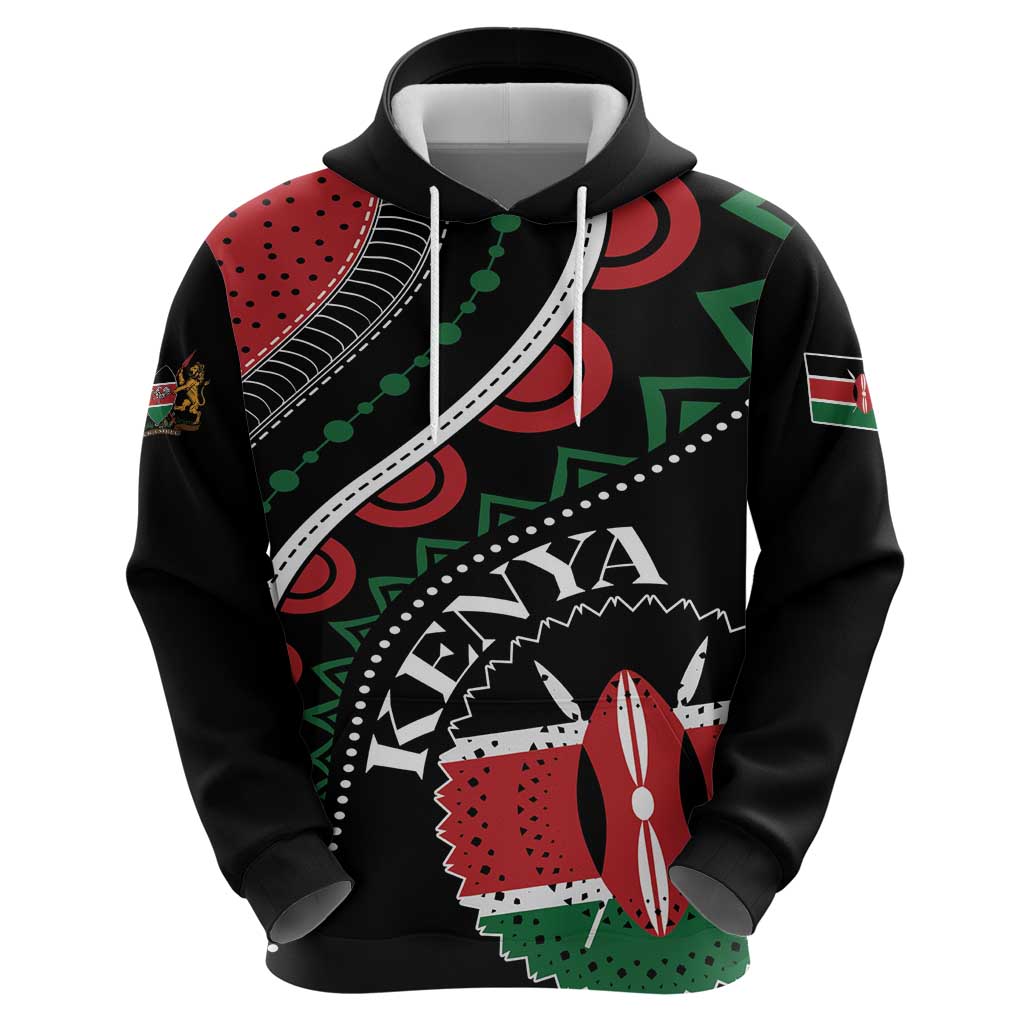 Personalized Kenya Hoodie Harambee African Pattern LT01