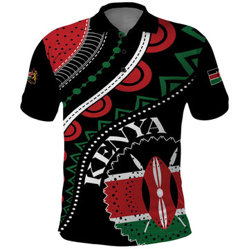 Personalized Kenya Polo Shirt Harambee African Pattern LT01