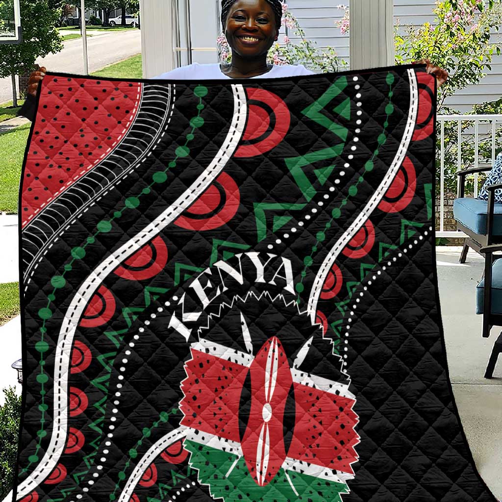 Kenya Quilt Harambee African Pattern - Coat of Arms Design LT01