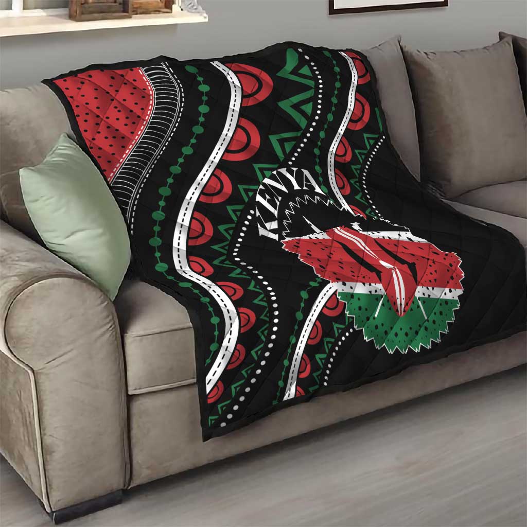 Kenya Quilt Harambee African Pattern - Coat of Arms Design LT01