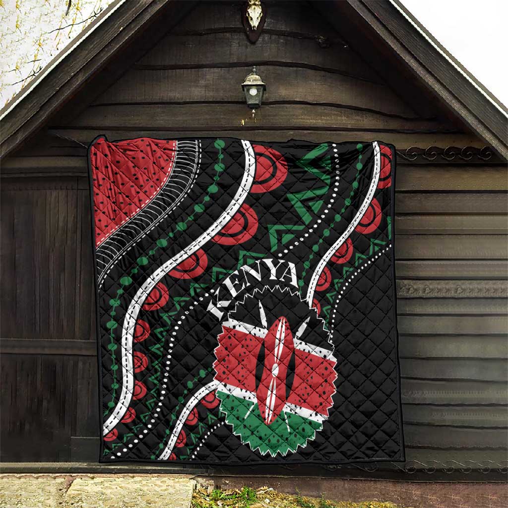Kenya Quilt Harambee African Pattern - Coat of Arms Design LT01