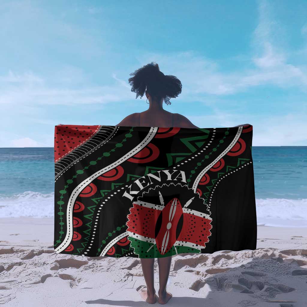 Kenya Sarong Harambee African Pattern - Coat of Arms Design LT01