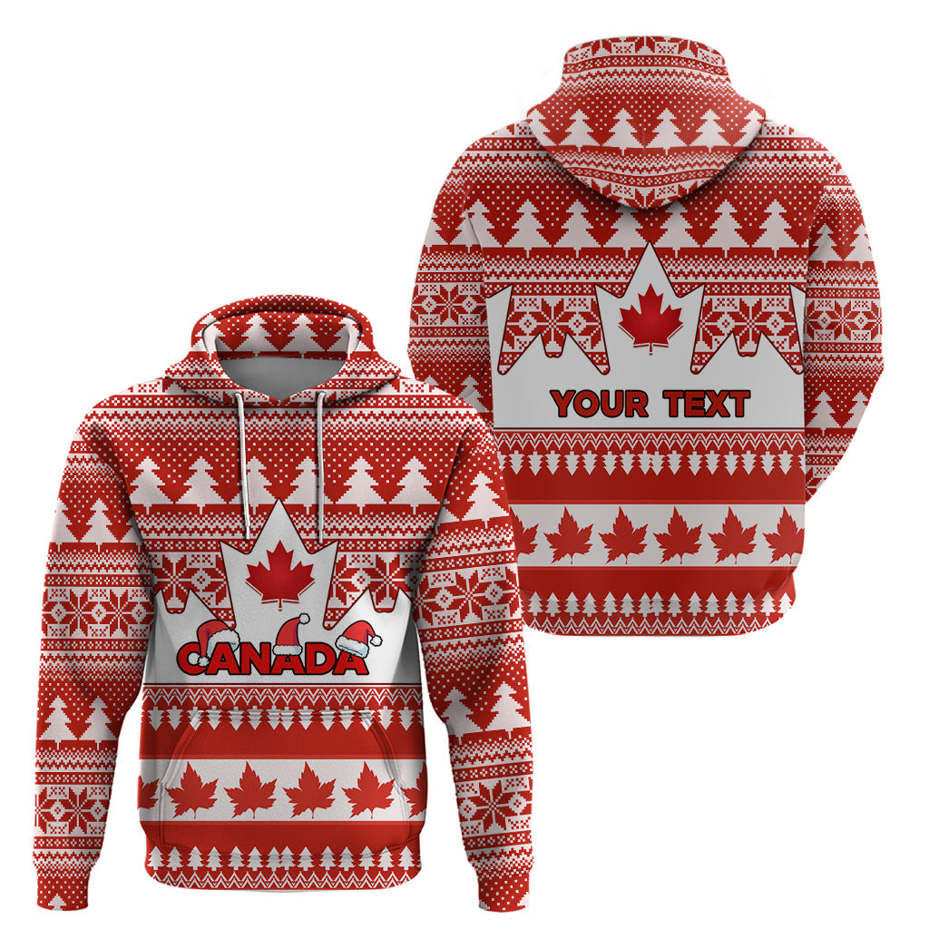 Custom Canada Christmas Hoodie Maple Leaf Unique Style LT01