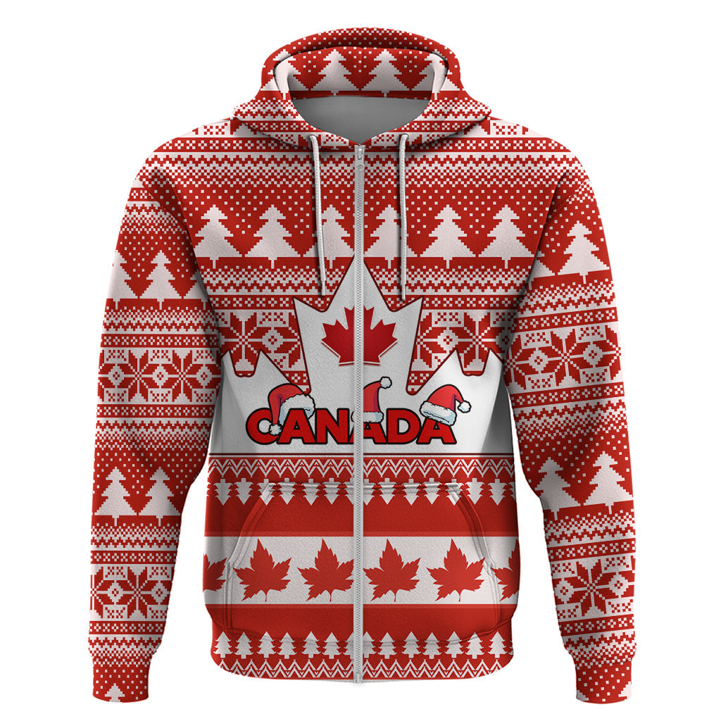 Custom Canada Christmas Hoodie Maple Leaf Unique Style LT01