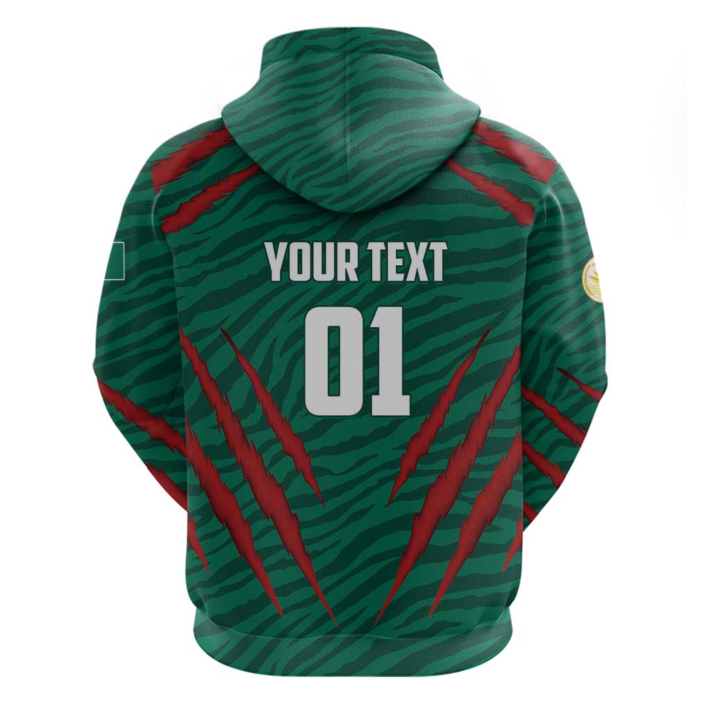 Custom Bangladesh Cricket Hoodie The Tigers Go Champions LT01