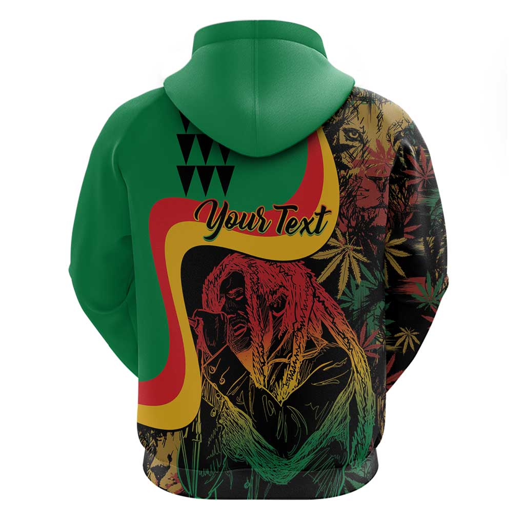 Personalized Legend Reggae Marley Hoodie Kakau Jawaiian LT01
