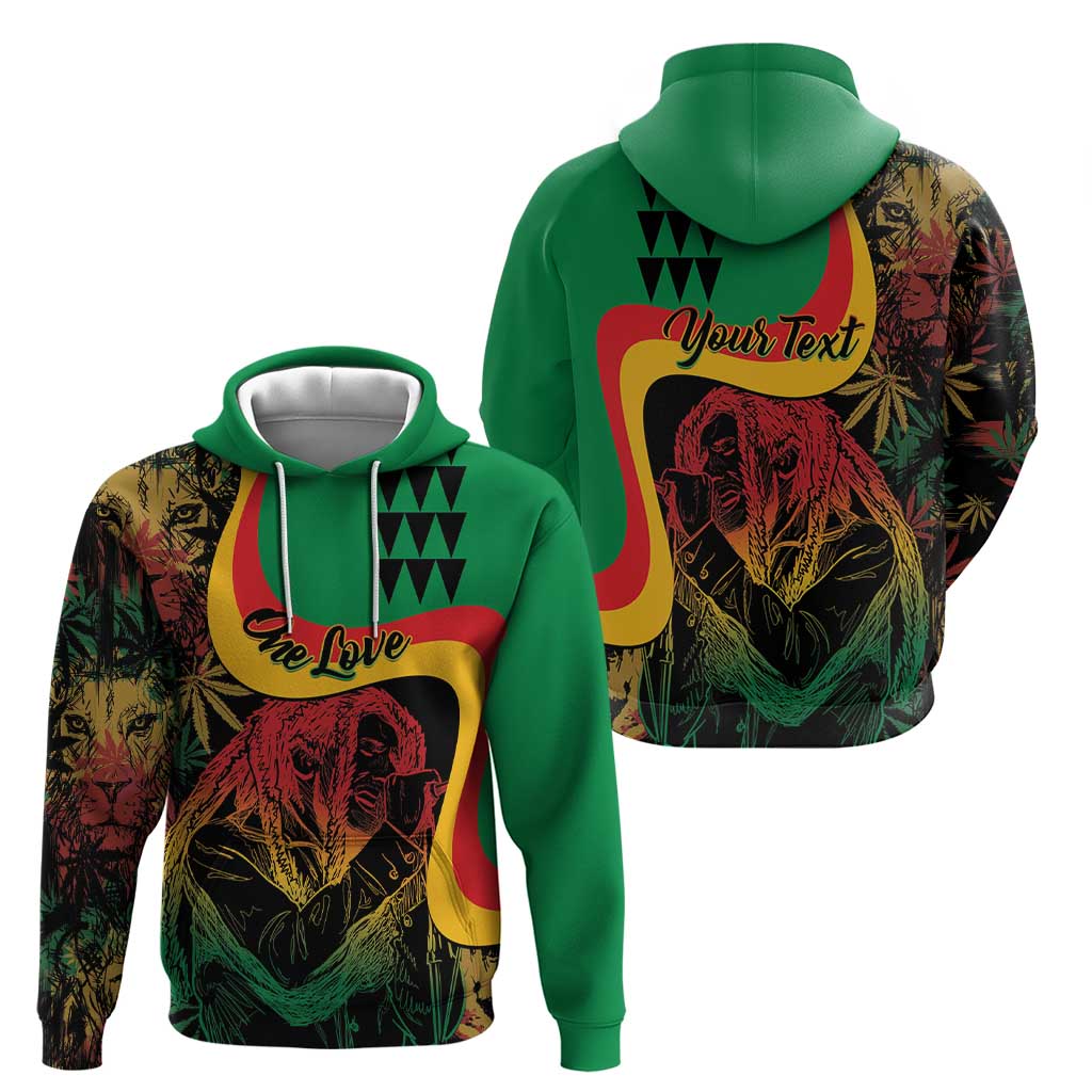 Personalized Legend Reggae Marley Hoodie Kakau Jawaiian LT01