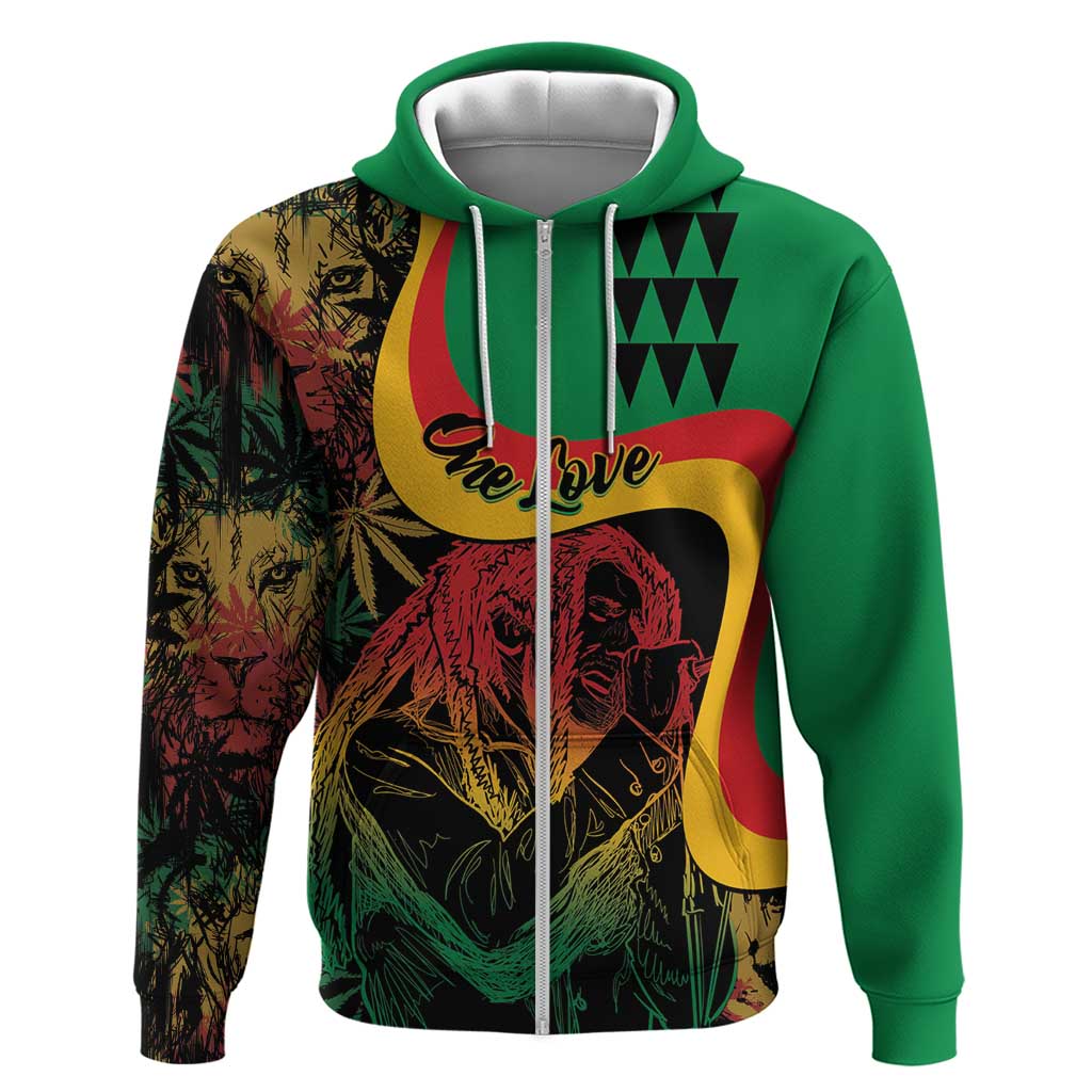 Personalized Legend Reggae Marley Hoodie Kakau Jawaiian LT01