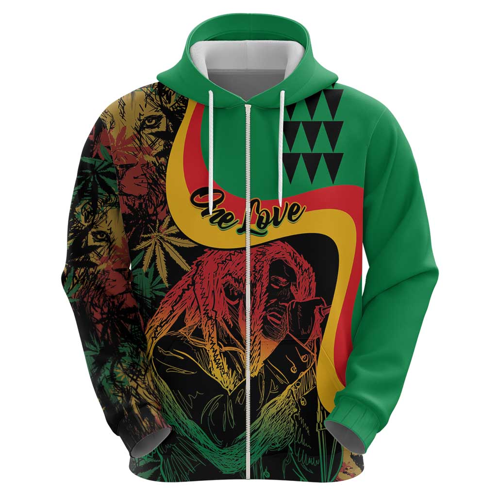 Personalized Legend Reggae Marley Hoodie Kakau Jawaiian LT01