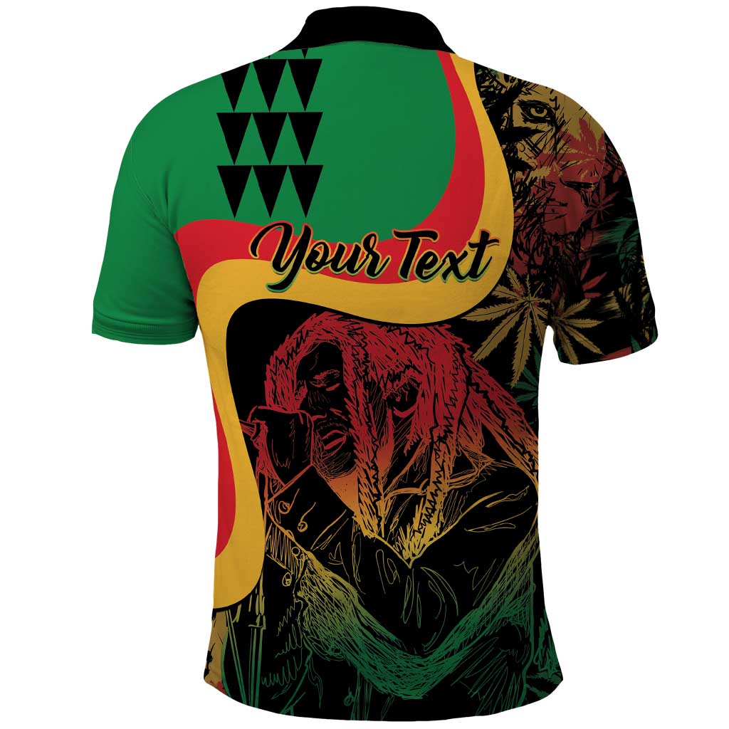 Personalized Legend Reggae Marley Polo Shirt Kakau Jawaiian LT01