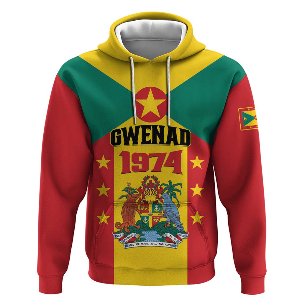 Personalized Gwenad Hoodie Grenada Coat Of Arms Flag Style LT01