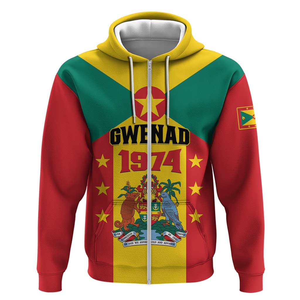 Personalized Gwenad Hoodie Grenada Coat Of Arms Flag Style LT01