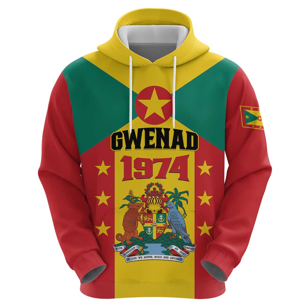 Personalized Gwenad Hoodie Grenada Coat Of Arms Flag Style LT01