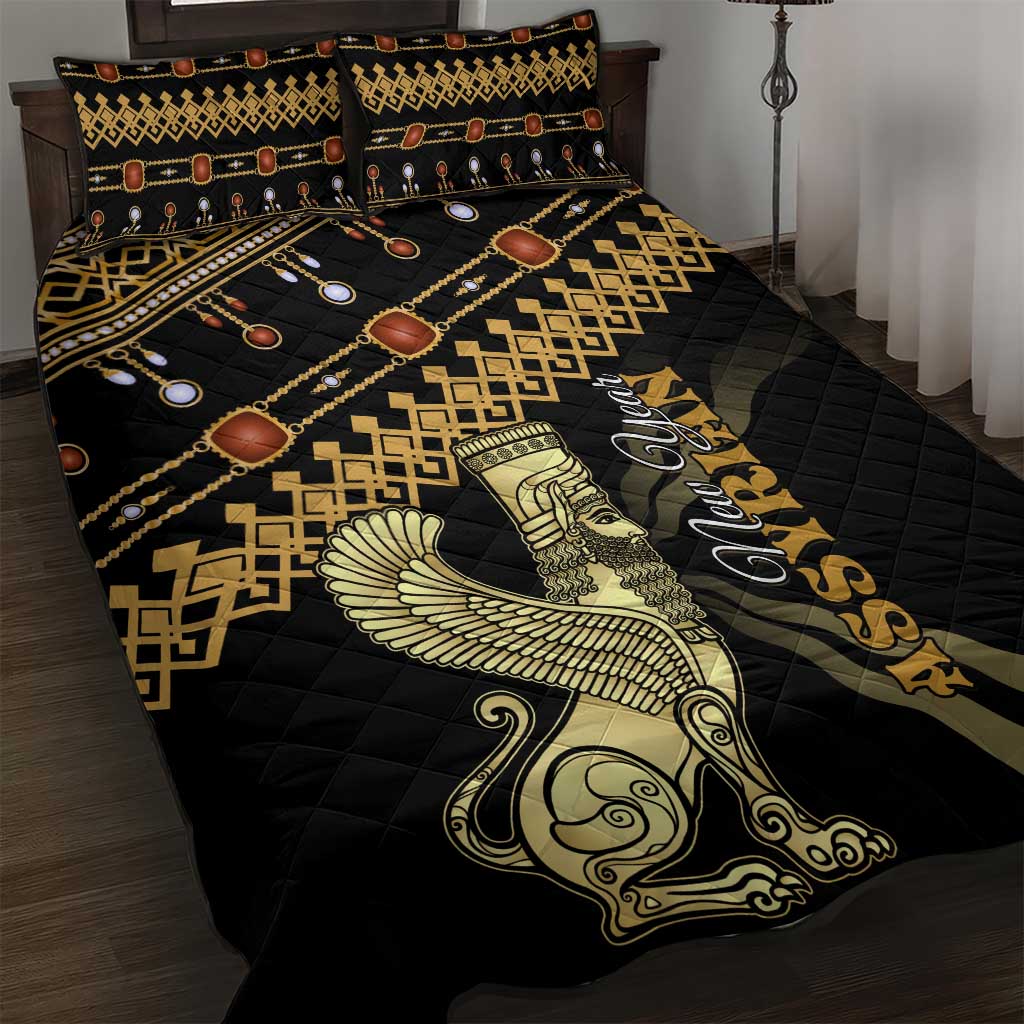 Assyrian New Year Quilt Bed Set Akitu 6774 Kha B Nissan LT01
