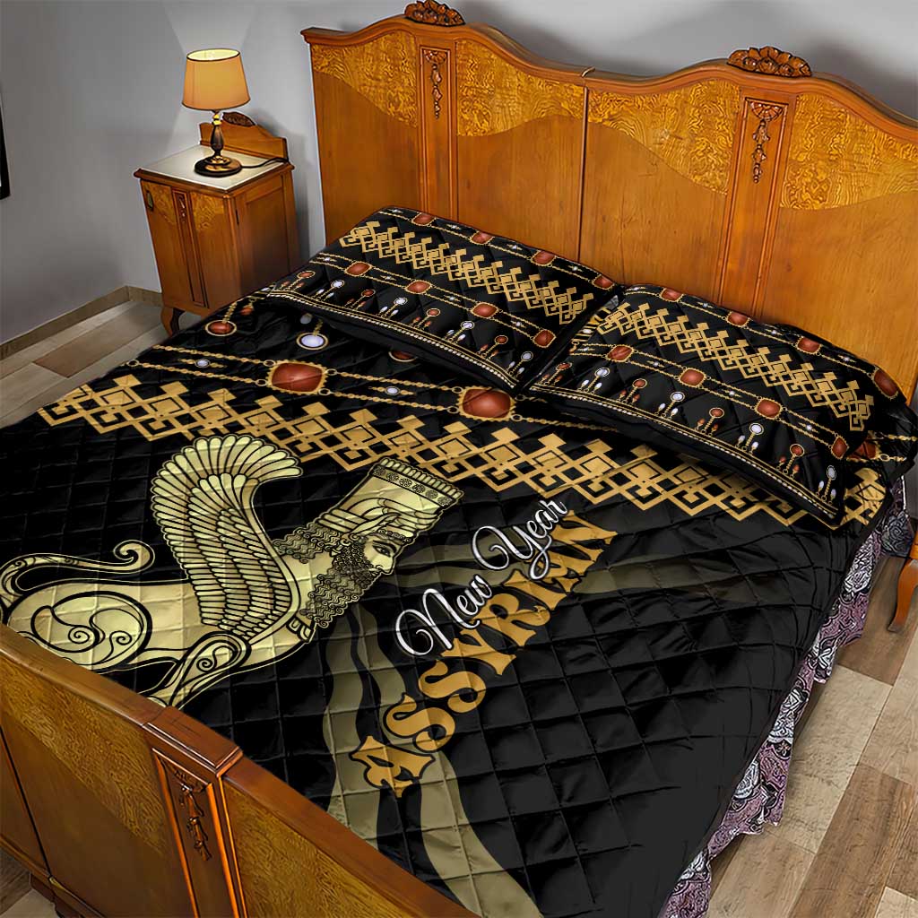 Assyrian New Year Quilt Bed Set Akitu 6774 Kha B Nissan LT01