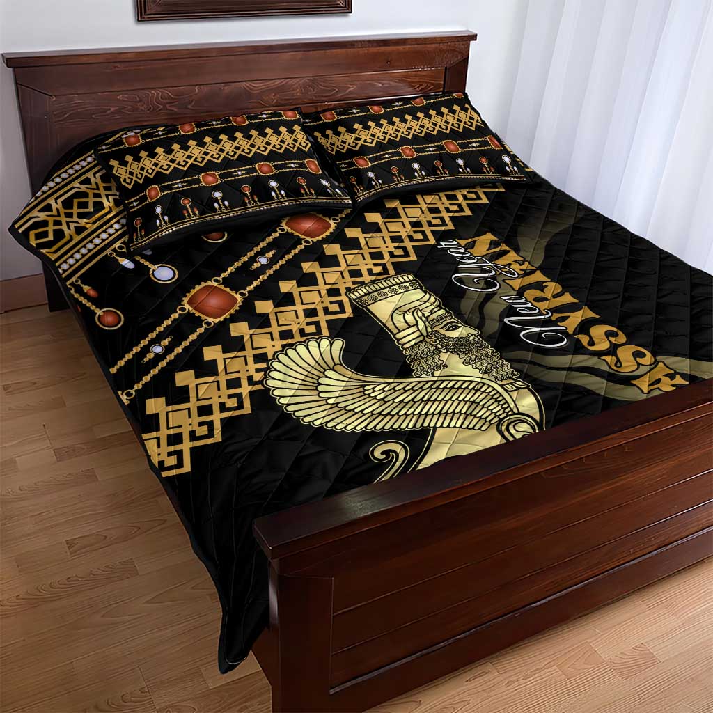 Assyrian New Year Quilt Bed Set Akitu 6774 Kha B Nissan LT01