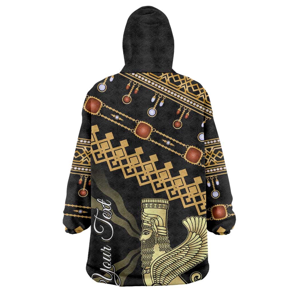 Assyrian New Year Wearable Blanket Hoodie Akitu 6774 Kha B Nissan LT01