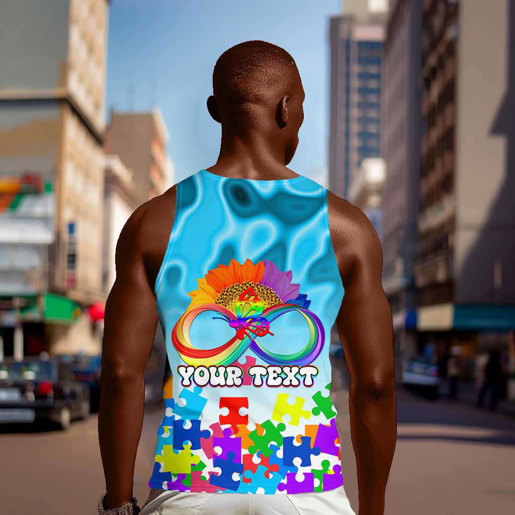 World Autism Awareness Day 2024 Men Tank Top In A World Where You Can Be Anything Be Kind LT01