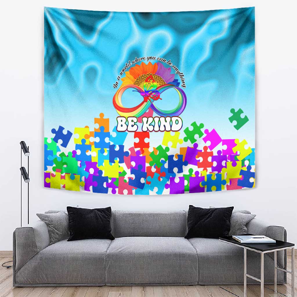 World Autism Awareness Day 2024 Tapestry In A World Where You Can Be Anything Be Kind LT01