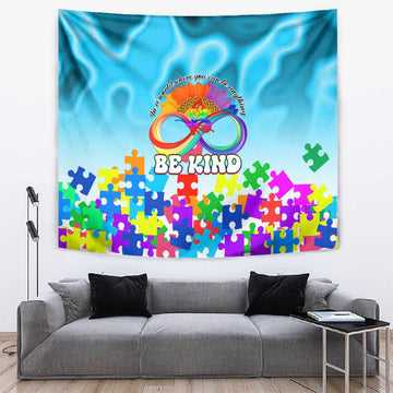 World Autism Awareness Day 2024 Tapestry In A World Where You Can Be Anything Be Kind LT01