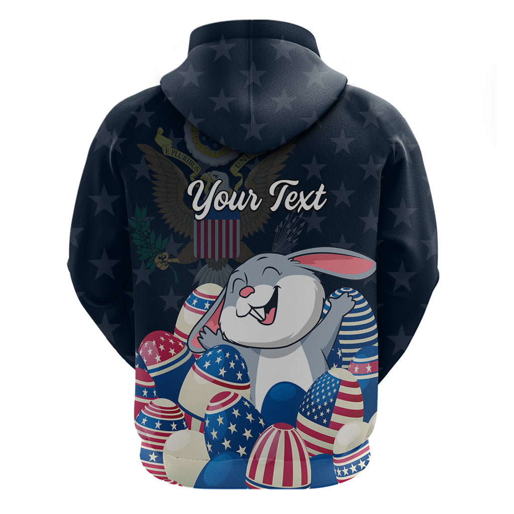 American Easter Day 2024 Hoodie Bunny With US Easter Eggs LT01
