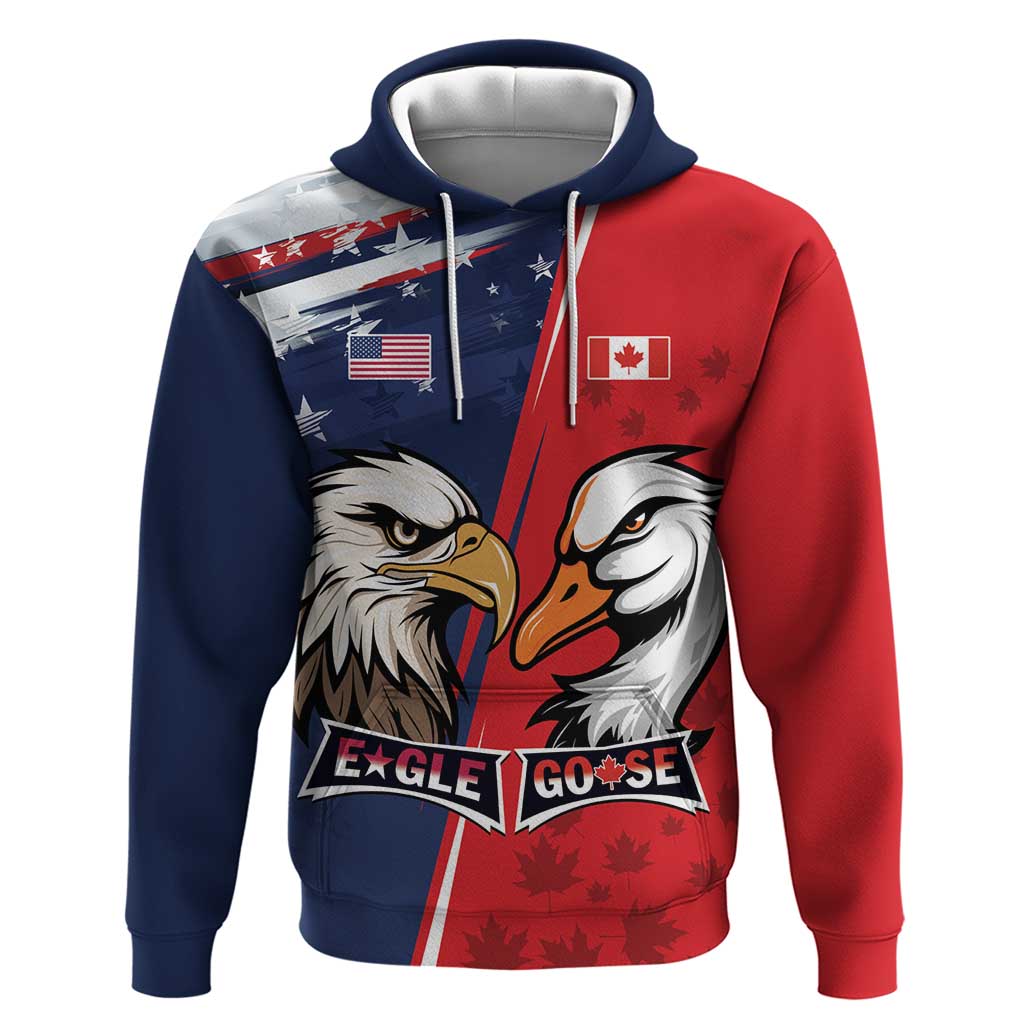 Personalized Canada Goose x USA Band Eagle Faced Off Hoodie LT01