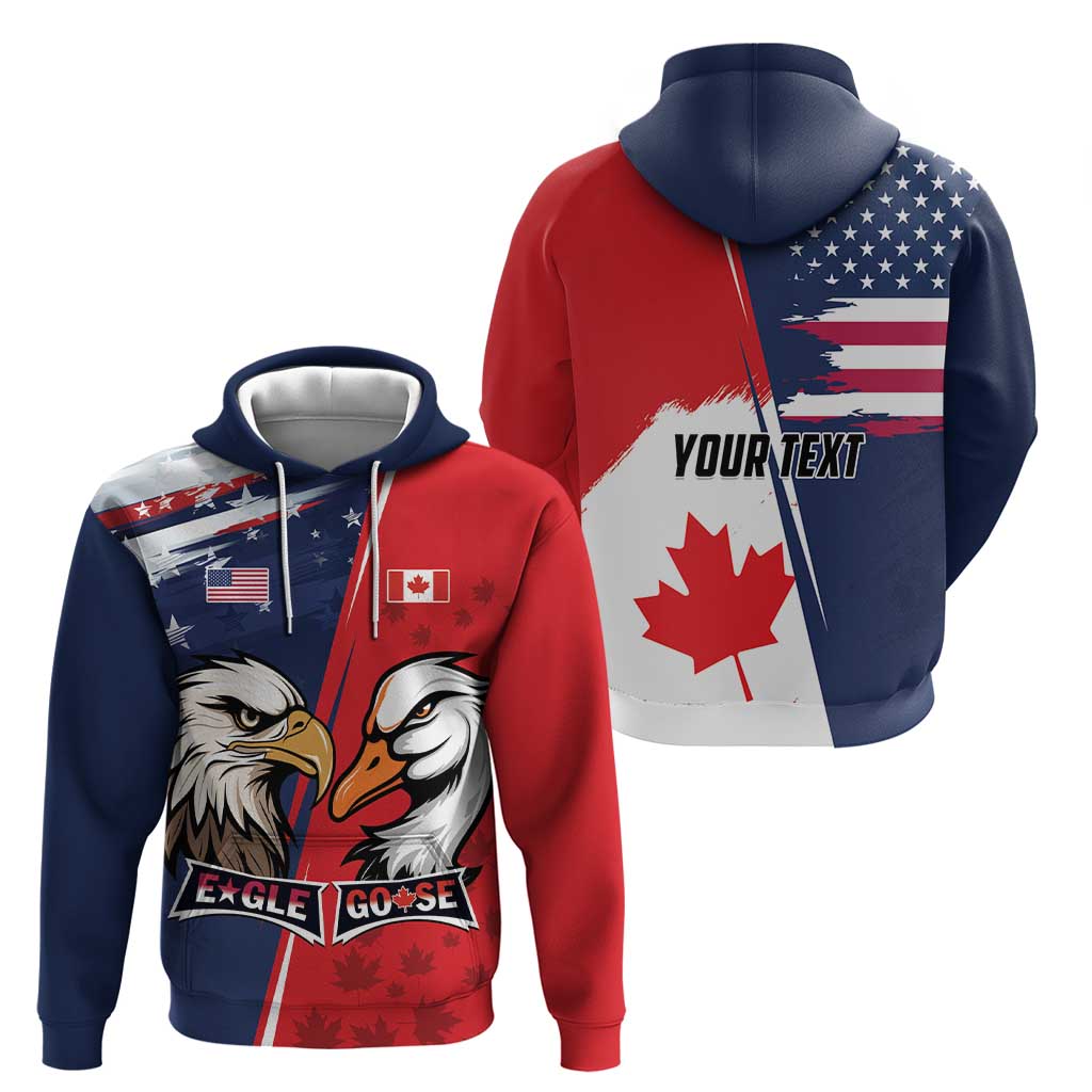 Personalized Canada Goose x USA Band Eagle Faced Off Hoodie LT01