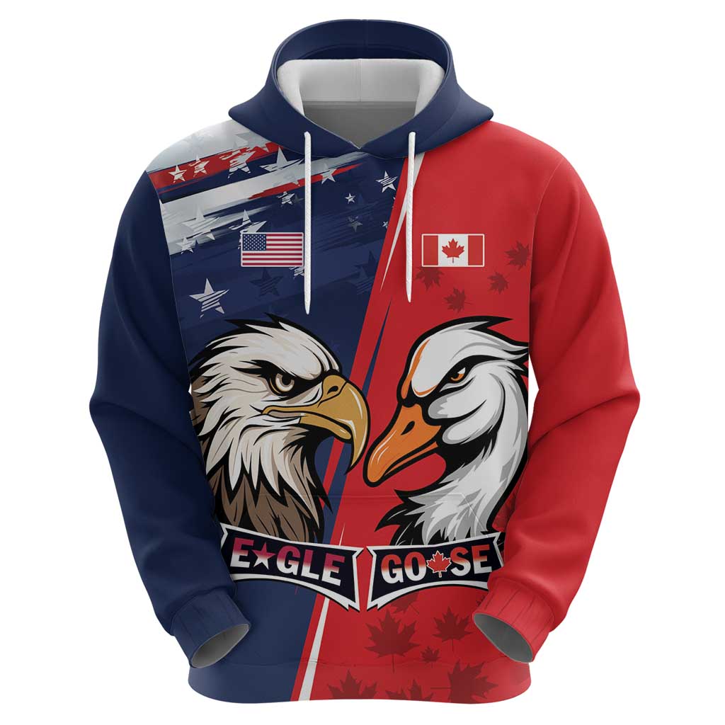 Personalized Canada Goose x USA Band Eagle Faced Off Hoodie LT01