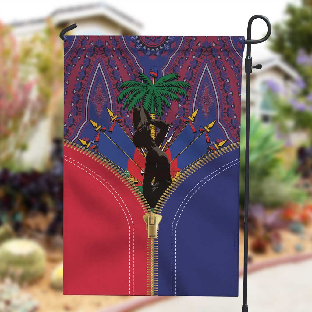 Afro Haiti Heritage Month Garden Flag Zipper Stylized LT01