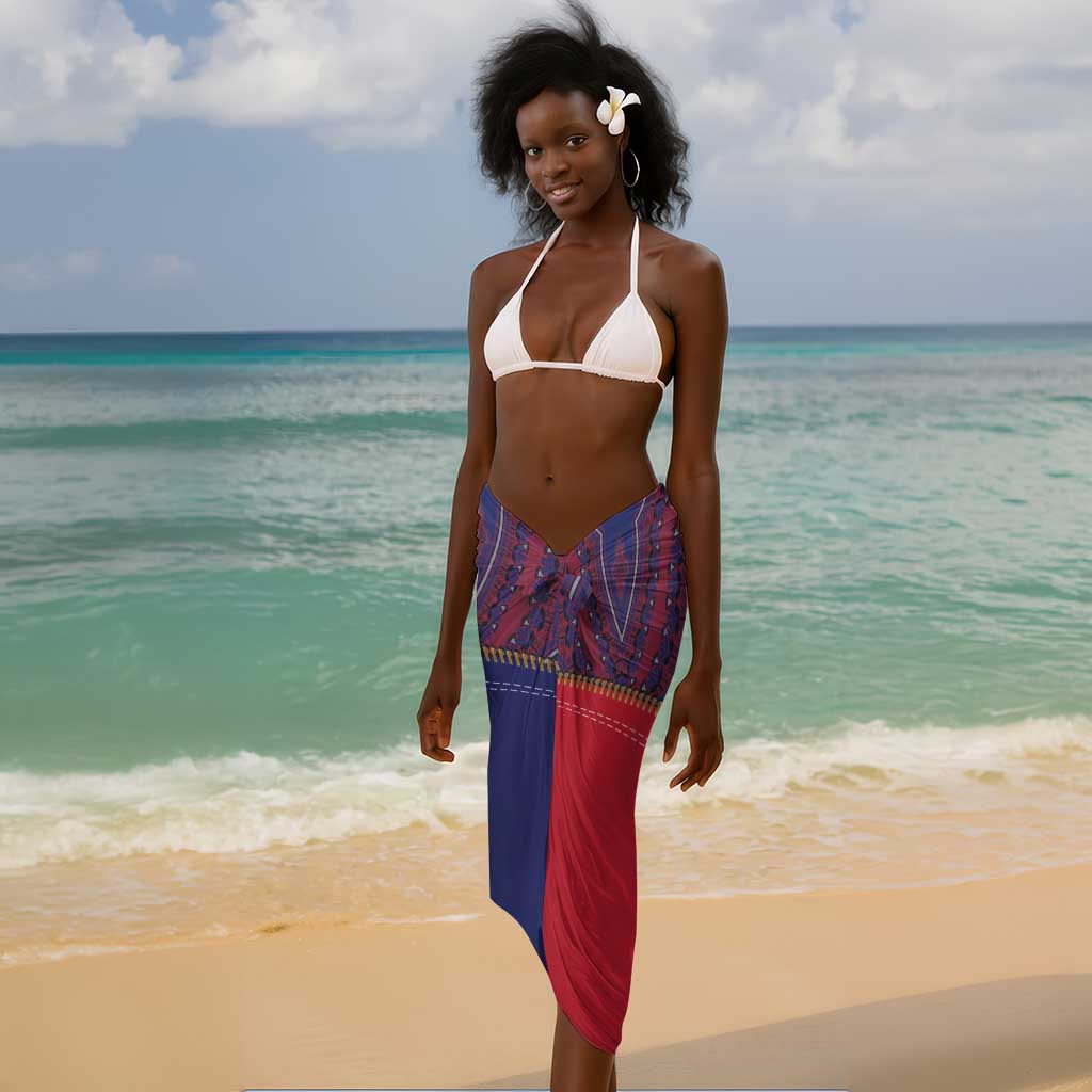 Afro Haiti Heritage Month Sarong Zipper Stylized LT01