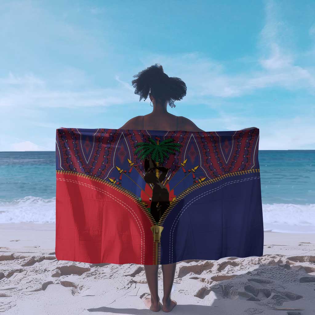 Afro Haiti Heritage Month Sarong Zipper Stylized LT01