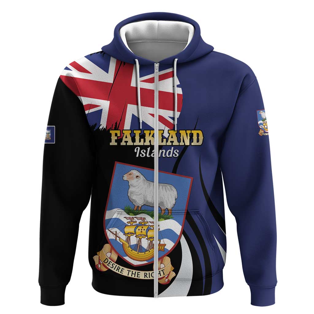 Personalised Falkland Islands Hoodie Desire the Right LT01
